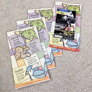 Lot of 4 Vintage 1999 McDonald’s Happy Meal Paper Bags - Ty TEENIE BEANIE BABIES